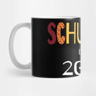 School Child In Colorful Letters Est. 2021 Mug